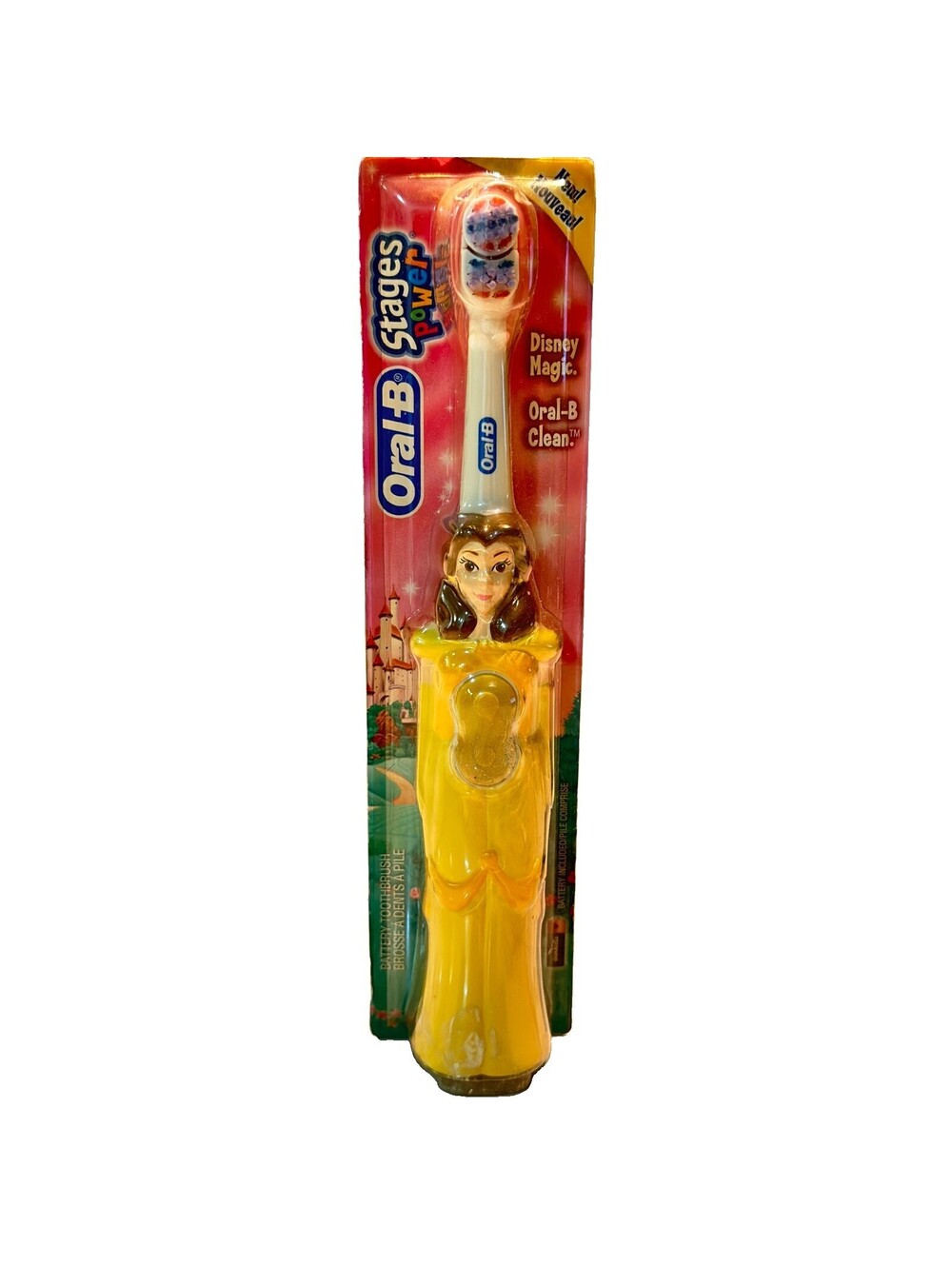 Oral B Belle Beauty And The Beast Stages Power Tooth Brush NEW VINTAGE 2004 Batt